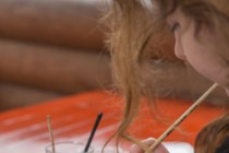 Мастер-класс по росписи страусиных яиц в нижегородском зоопарке Лимпопо