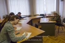 В одной из аудиторий текст диктанта читал ветеран Великой Отечественной войны Владимир Герасимов