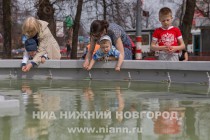 Ввод в эксплуатацию фонтана на площади Минина и Пожарского в Нижнем Новгороде