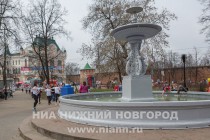 Ввод в эксплуатацию фонтана на площади Минина и Пожарского в Нижнем Новгороде