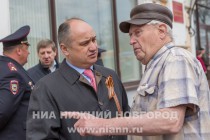 Торжественное шествие профсоюзов предприятий Нижнего Новгорода и области