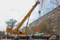 В ходе боевых действий под Ленинградом, взорвался боекомплект, и всю машину буквально разорвало