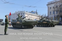 Парад в честь 70-годовщины Победы в Великой Отечественной войне на пл. Минина и Пожарского в Нижнем Новгороде