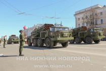 Парад в честь 70-годовщины Победы в Великой Отечественной войне на пл. Минина и Пожарского в Нижнем Новгороде