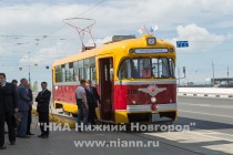 Запуск ретро-трамвая, который будет работать на маршруте №2 в Нижнем Новгороде