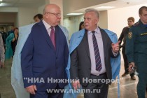 Губернатор Нижегородской области Валерий Шанцев посетил детскую областную клиническую больницу, где находятся пострадавшие в ДТП утром 21 мая дети
