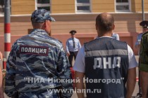 Смотр личного состава Нижегородского гарнизона полиции, привлекаемого к обеспечению охраны общественного порядка в Нижнем Новгороде