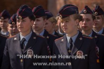 Смотр личного состава Нижегородского гарнизона полиции, привлекаемого к обеспечению охраны общественного порядка в Нижнем Новгороде