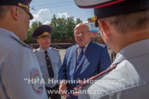 Смотр личного состава Нижегородского гарнизона полиции, привлекаемого к обеспечению охраны общественного порядка в Нижнем Новгороде