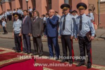 Смотр личного состава Нижегородского гарнизона полиции, привлекаемого к обеспечению охраны общественного порядка в Нижнем Новгороде