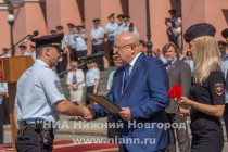 Смотр личного состава Нижегородского гарнизона полиции, привлекаемого к обеспечению охраны общественного порядка в Нижнем Новгороде