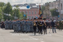 Смотр личного состава Нижегородского гарнизона полиции, привлекаемого к обеспечению охраны общественного порядка в Нижнем Новгороде