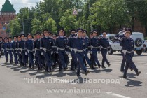 Смотр личного состава Нижегородского гарнизона полиции, привлекаемого к обеспечению охраны общественного порядка в Нижнем Новгороде