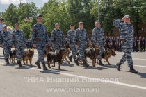Смотр личного состава Нижегородского гарнизона полиции, привлекаемого к обеспечению охраны общественного порядка в Нижнем Новгороде