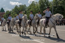 Смотр личного состава Нижегородского гарнизона полиции, привлекаемого к обеспечению охраны общественного порядка в Нижнем Новгороде