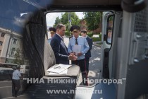 Смотр личного состава Нижегородского гарнизона полиции, привлекаемого к обеспечению охраны общественного порядка в Нижнем Новгороде