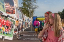 Освящение Нижнего Новгорода с аэростата митрополитом Нижегородским и Арзамасским Георгием