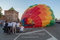 Освящение Нижнего Новгорода с аэростата митрополитом Нижегородским и Арзамасским Георгием