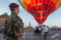 Освящение Нижнего Новгорода с аэростата митрополитом Нижегородским и Арзамасским Георгием