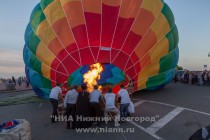 Освящение Нижнего Новгорода с аэростата митрополитом Нижегородским и Арзамасским Георгием