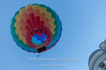 Освящение Нижнего Новгорода с аэростата митрополитом Нижегородским и Арзамасским Георгием