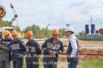 Торжественная церемония начала строительства станции метро Стрелка в Нижнем Новгороде