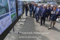 Торжественная церемония начала строительства станции метро Стрелка в Нижнем Новгороде