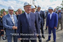 Торжественная церемония начала строительства станции метро Стрелка в Нижнем Новгороде