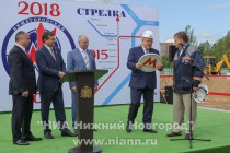 Торжественная церемония начала строительства станции метро Стрелка в Нижнем Новгороде