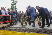 Торжественная церемония начала строительства станции метро Стрелка в Нижнем Новгороде