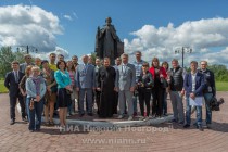 Участники выездного заседания Клуба парламентских журналистов в городском округе Бор Нижегородской области