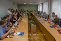 Участники выездного заседания Клуба парламентских журналистов в городском округе Бор Нижегородской области