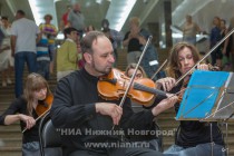 Концерт оркестра Солисты Нижнего Новгорода на станции Горьковская, приуроченный к 30-летнему юбилею нижегородского метрополитена