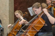 Концерт оркестра Солисты Нижнего Новгорода на станции Горьковская, приуроченный к 30-летнему юбилею нижегородского метрополитена