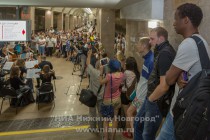 Концерт оркестра Солисты Нижнего Новгорода на станции Горьковская, приуроченный к 30-летнему юбилею нижегородского метрополитена