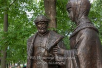 Памятник святым Петру и Февронии открыли в Нижнем Новгороде