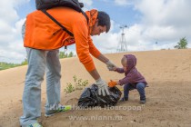 Акция AntiСвин по сбору мусора прошла на берегу Гребного канала в Нижнем Новгороде