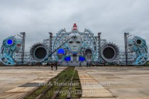 Пресс-тур на фестивальное поле в поселке Большое Козино в преддверии крупнейшего в России фестиваля электронной музыки и современных технологий Alfa Future People (AFP)