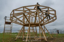 Пресс-тур на фестивальное поле в поселке Большое Козино в преддверии крупнейшего в России фестиваля электронной музыки и современных технологий Alfa Future People (AFP)