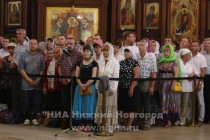 Патриарх Московский и всея Руси Кирилл совершил службу в кафедральном соборе святого Александра Невского в Нижнем Новгороде