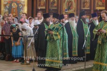 Патриарх Московский и всея Руси Кирилл совершил службу в кафедральном соборе святого Александра Невского в Нижнем Новгороде