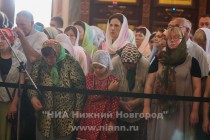 Патриарх Московский и всея Руси Кирилл совершил службу в кафедральном соборе святого Александра Невского в Нижнем Новгороде