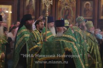 Патриарх Московский и всея Руси Кирилл совершил службу в кафедральном соборе святого Александра Невского в Нижнем Новгороде