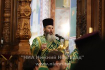 Патриарх Московский и всея Руси Кирилл совершил службу в кафедральном соборе святого Александра Невского в Нижнем Новгороде