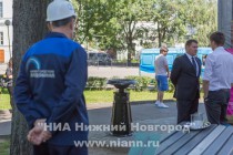 Официальное открытие первых общественных питьевых фонтанов в Нижегородском кремле