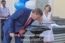 Официальное открытие первых общественных питьевых фонтанов в Нижегородском кремле