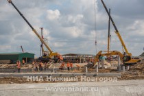 Экскурсия на территории застройки стадиона к ЧМ-2018 в Нижнем Новгороде для детей-сирот, воспитывающихся в детских домах и интернатах Нижегородской области