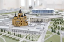 Экскурсия на территории застройки стадиона к ЧМ-2018 в Нижнем Новгороде для детей-сирот, воспитывающихся в детских домах и интернатах Нижегородской области