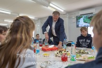 Экскурсия на территории застройки стадиона к ЧМ-2018 в Нижнем Новгороде для детей-сирот, воспитывающихся в детских домах и интернатах Нижегородской области