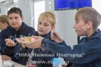 Экскурсия на территории застройки стадиона к ЧМ-2018 в Нижнем Новгороде для детей-сирот, воспитывающихся в детских домах и интернатах Нижегородской области